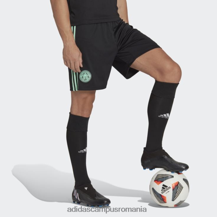 adidas campus romania pantaloni scurți de deplasare leicester city fc 22/23 negru bărbați negru J266N214252