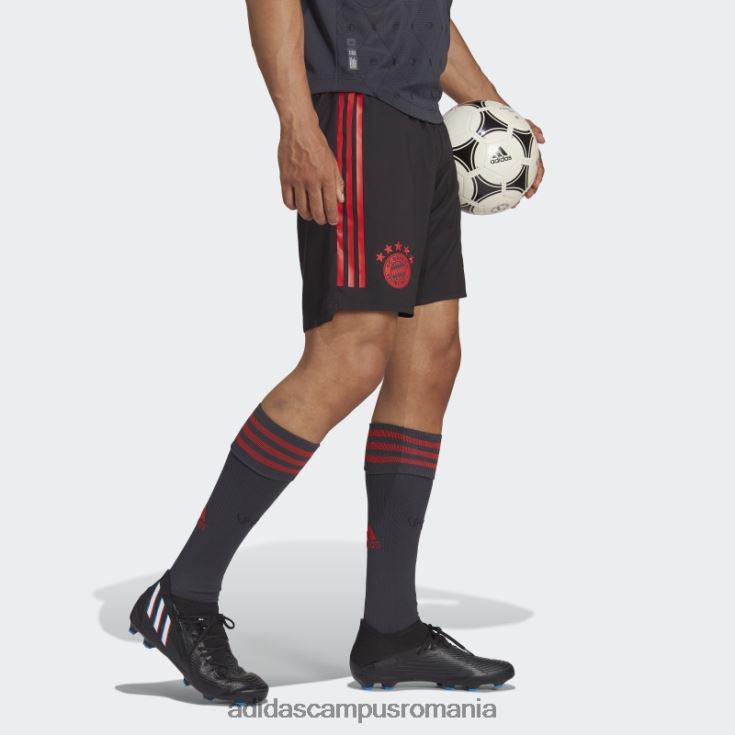 adidas campus romania pantaloni scurți fc bayern 22/23 third authentic negru bărbați negru J266N214390