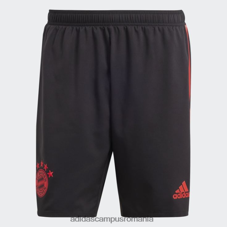 adidas campus romania pantaloni scurți fc bayern 22/23 third authentic negru bărbați negru J266N214390