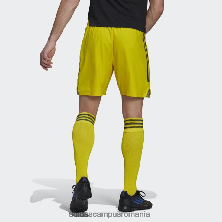 adidas campus romania pantaloni scurți galbeni condivo 22 pentru ziua meciului bărbați galben/negru J266N213726