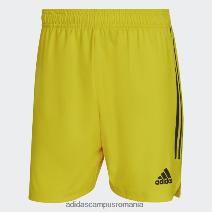 adidas campus romania pantaloni scurți galbeni condivo 22 pentru ziua meciului bărbați galben/negru J266N213726