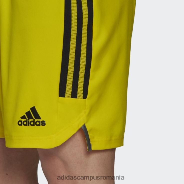 adidas campus romania pantaloni scurți galbeni condivo 22 pentru ziua meciului bărbați galben/negru J266N213726