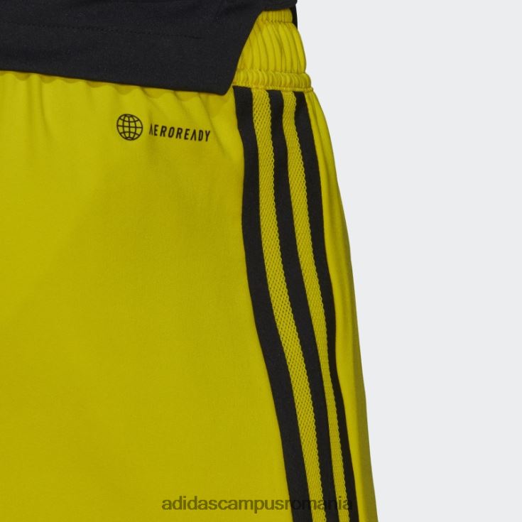 adidas campus romania pantaloni scurți galbeni condivo 22 pentru ziua meciului bărbați galben/negru J266N213726