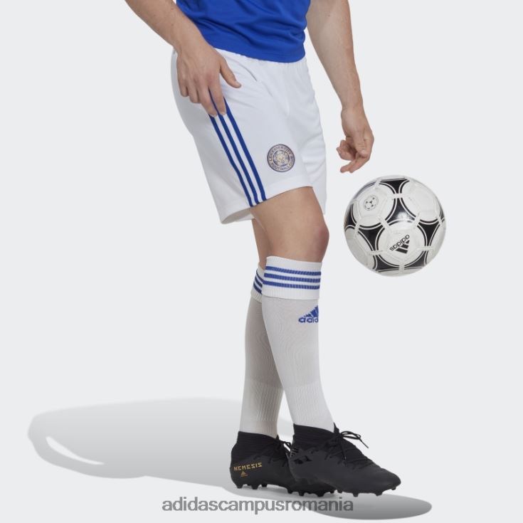 adidas campus romania pantaloni scurți home leicester city fc 22/23 alb fierbinți bărbați alb J266N214363