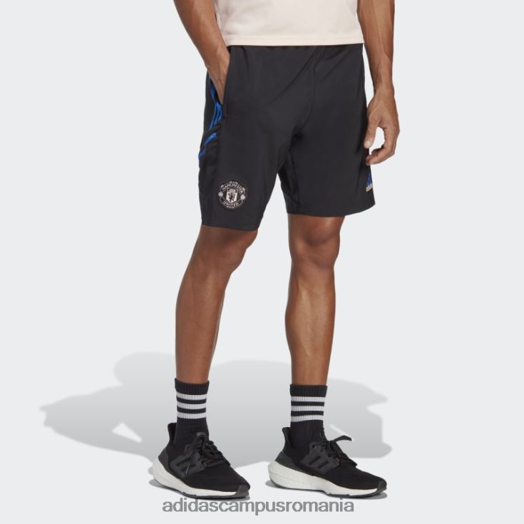 adidas campus romania pantaloni scurți manchester united condivo 22 downtime negru bărbați negru/albastru strălucitor J266N214125
