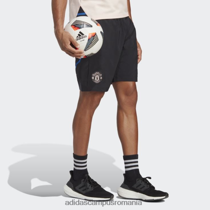 adidas campus romania pantaloni scurți manchester united condivo 22 downtime negru bărbați negru/albastru strălucitor J266N214125