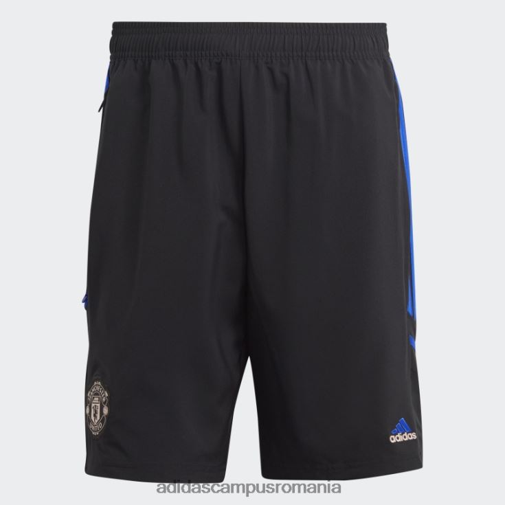 adidas campus romania pantaloni scurți manchester united condivo 22 downtime negru bărbați negru/albastru strălucitor J266N214125