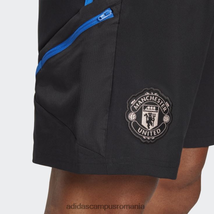 adidas campus romania pantaloni scurți manchester united condivo 22 downtime negru bărbați negru/albastru strălucitor J266N214125