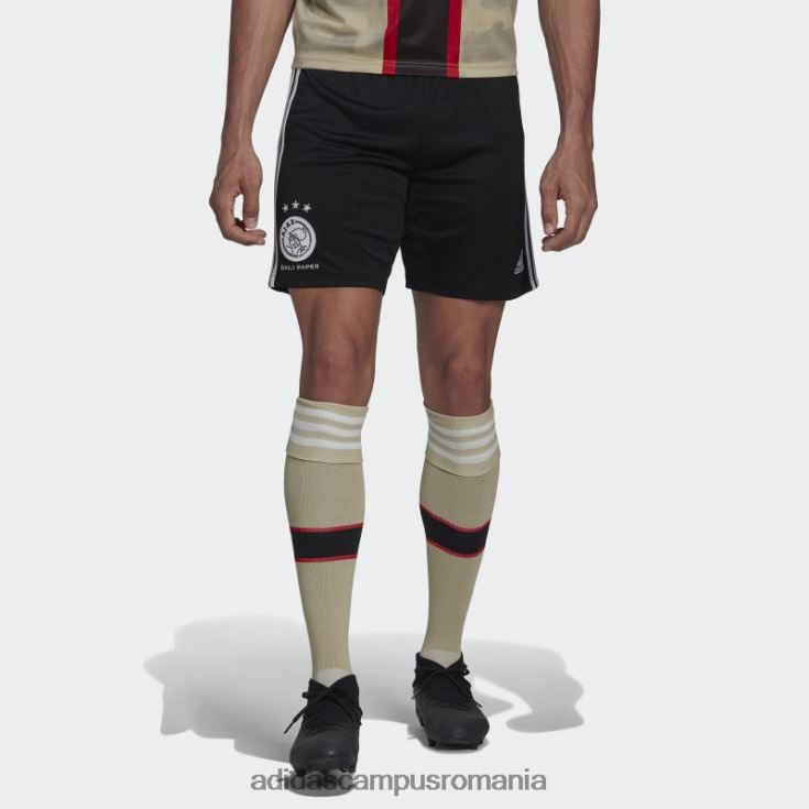 adidas campus romania pantaloni scurți negru ajax amsterdam x daily paper 22/23 al treilea adidas bărbați negru J266N214559