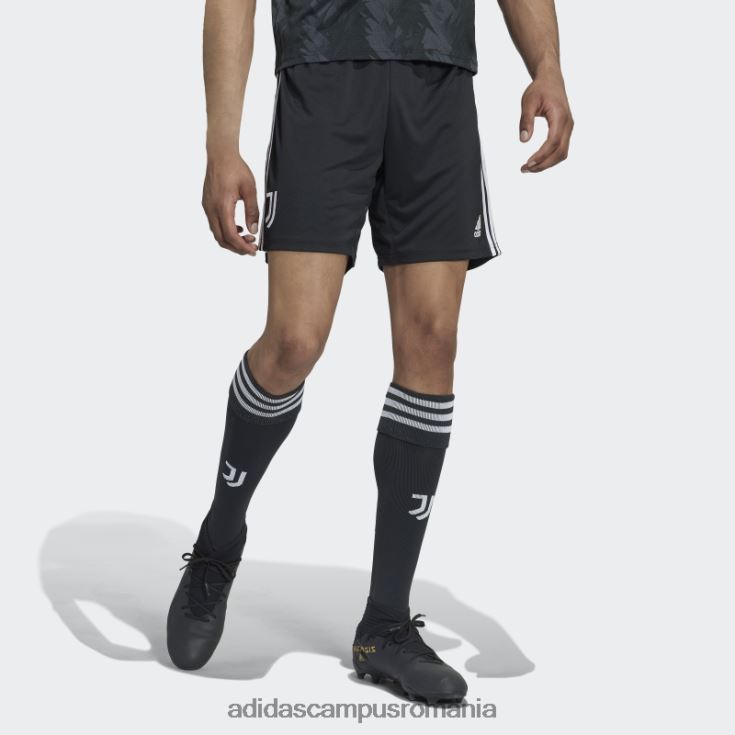 adidas campus romania pantaloni scurți negru juventus 22/23 deplasare adidas bărbați alb negru J266N214421