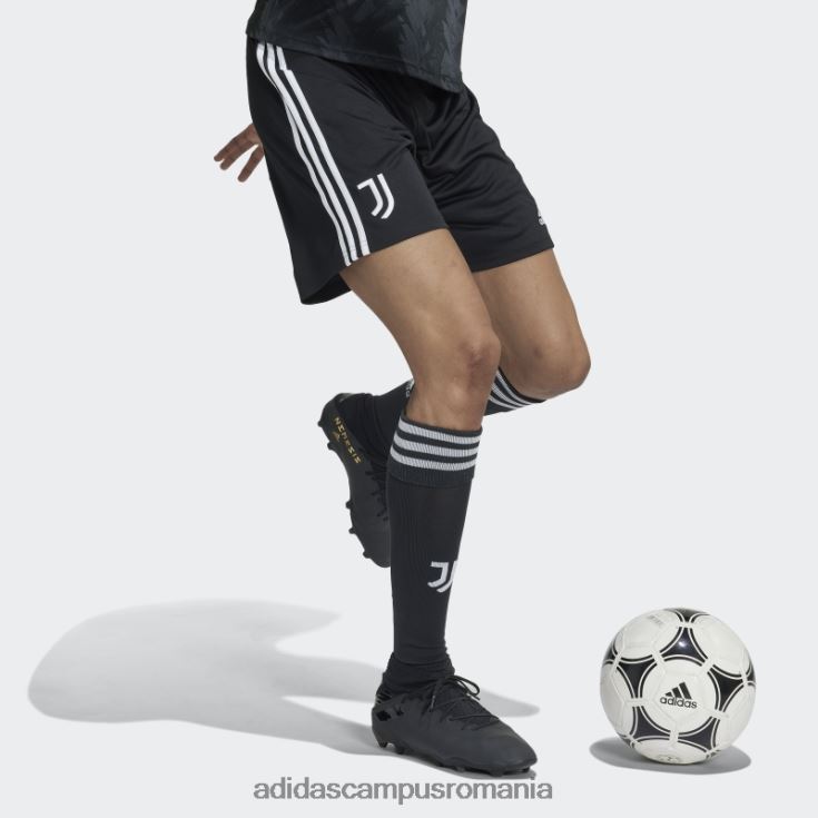 adidas campus romania pantaloni scurți negru juventus 22/23 deplasare adidas bărbați alb negru J266N214421