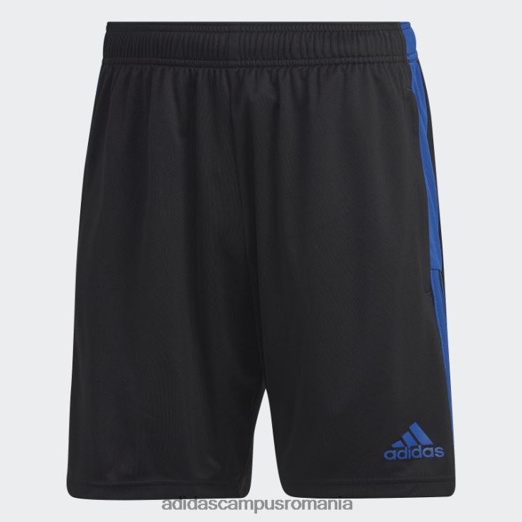 adidas campus romania pantaloni scurți tiro essentials negru bărbați negru/albastru regal J266N214569