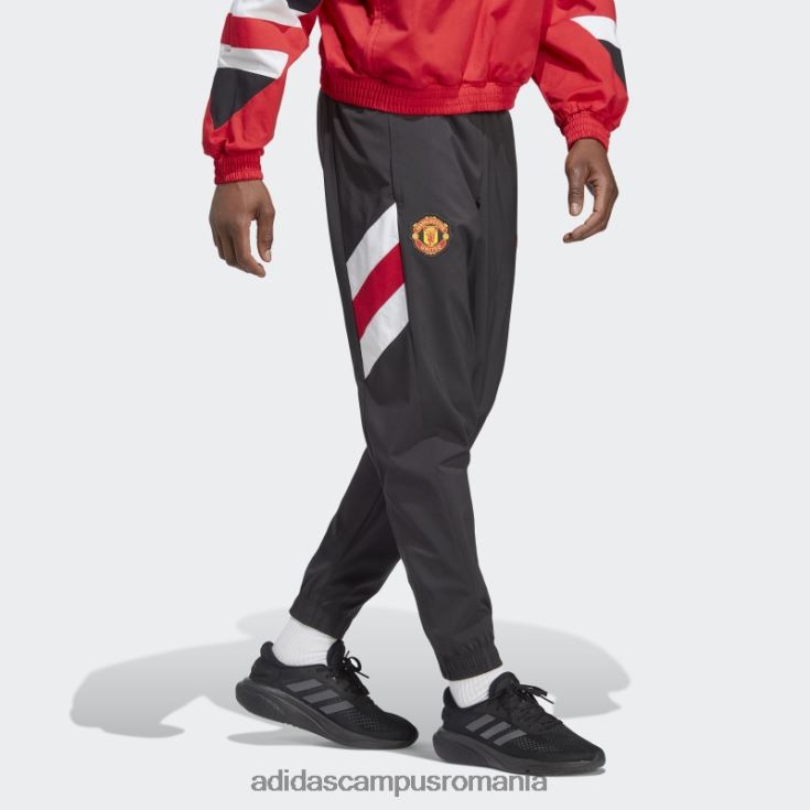 adidas campus romania pantaloni tesuti icon manchester united negri bărbați negru J266N26097