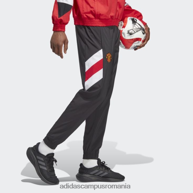 adidas campus romania pantaloni tesuti icon manchester united negri bărbați negru J266N26097