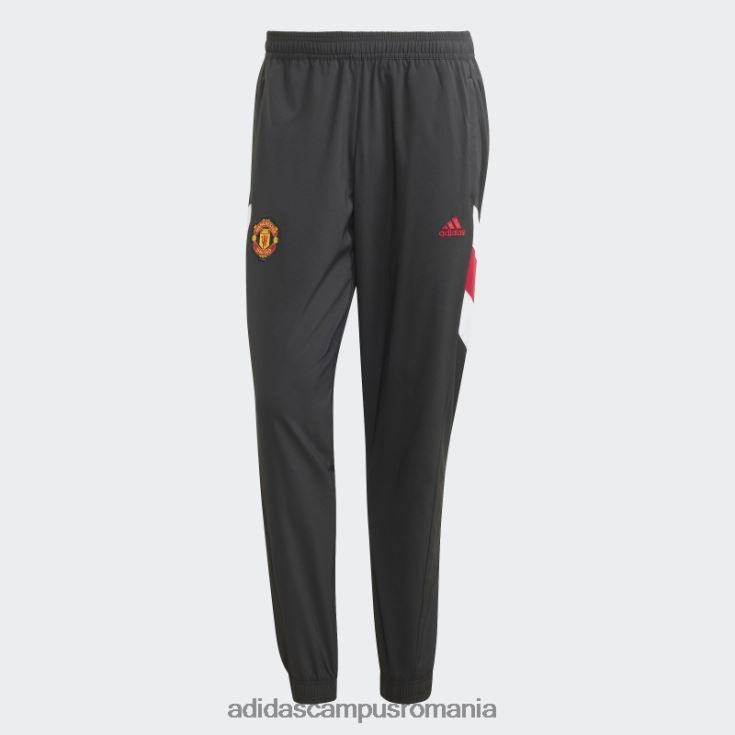 adidas campus romania pantaloni tesuti icon manchester united negri bărbați negru J266N26097