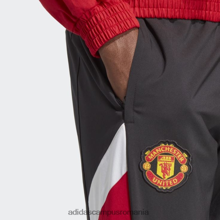 adidas campus romania pantaloni tesuti icon manchester united negri bărbați negru J266N26097