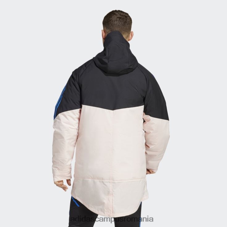 adidas campus romania parka neagră manchester united condivo 22 stadium bărbați negru/roz glacial J266N214033