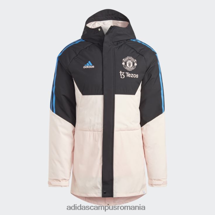 adidas campus romania parka neagră manchester united condivo 22 stadium bărbați negru/roz glacial J266N214033