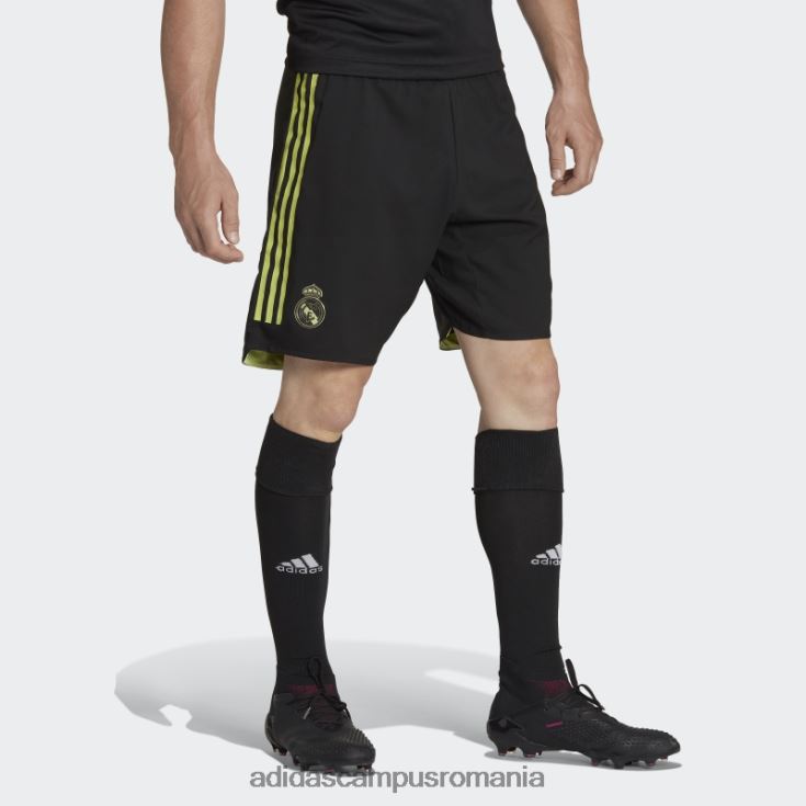 adidas campus romania real madrid 22/23 treilea pantaloni scurți autentici negri bărbați negru/var J266N214395