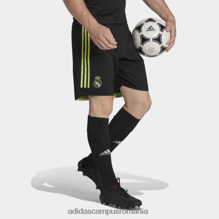 adidas campus romania real madrid 22/23 treilea pantaloni scurți autentici negri bărbați negru/var J266N214395