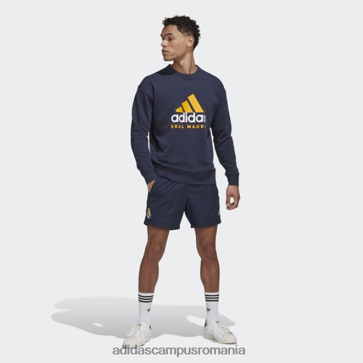 adidas campus romania real madrid dna crew hanorac noapte bleumarin bărbați marina de noapte J266N214192