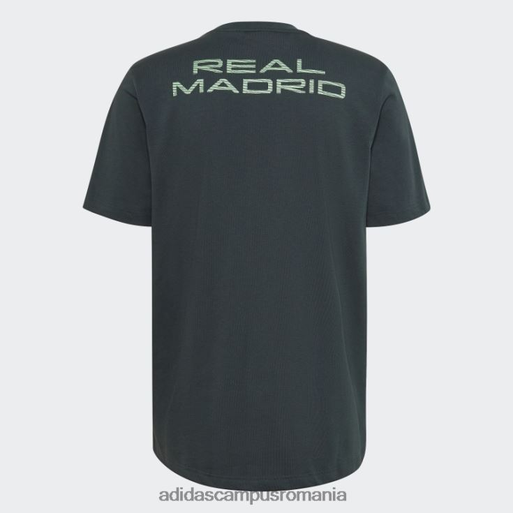 adidas campus romania real madrid tiro 21 lifestyler tricou din bumbac greu verde bărbați verde J266N214372