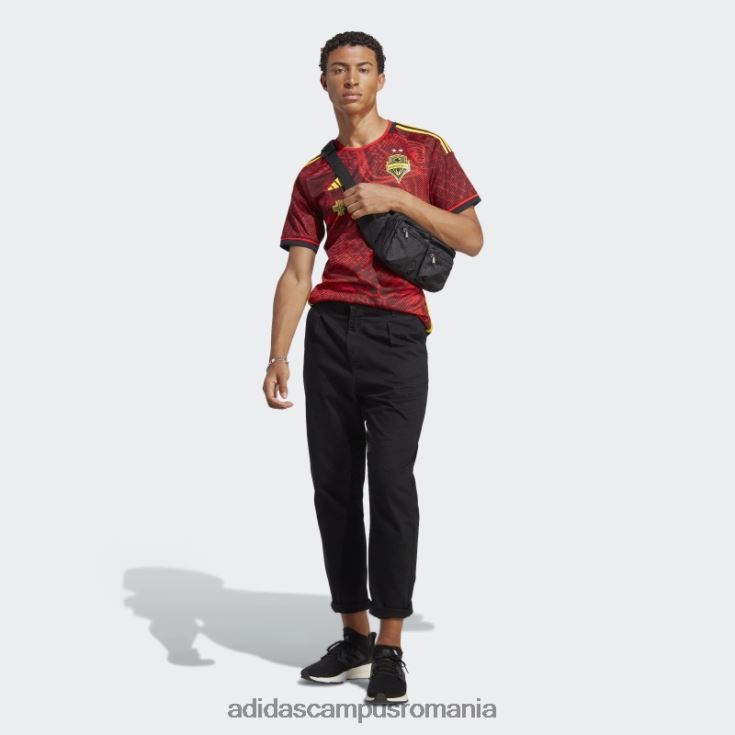 adidas campus romania red seattle sounders fc 23/24 deplasare tricou autentic adidas bărbați roșu/negru J266N213173