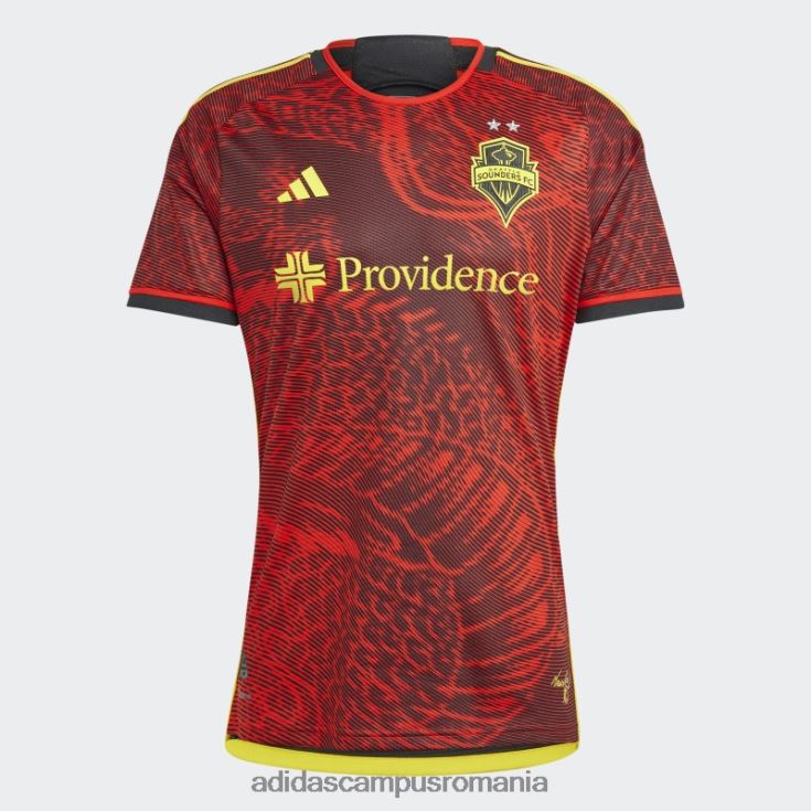 adidas campus romania red seattle sounders fc 23/24 deplasare tricou autentic adidas bărbați roșu/negru J266N213173