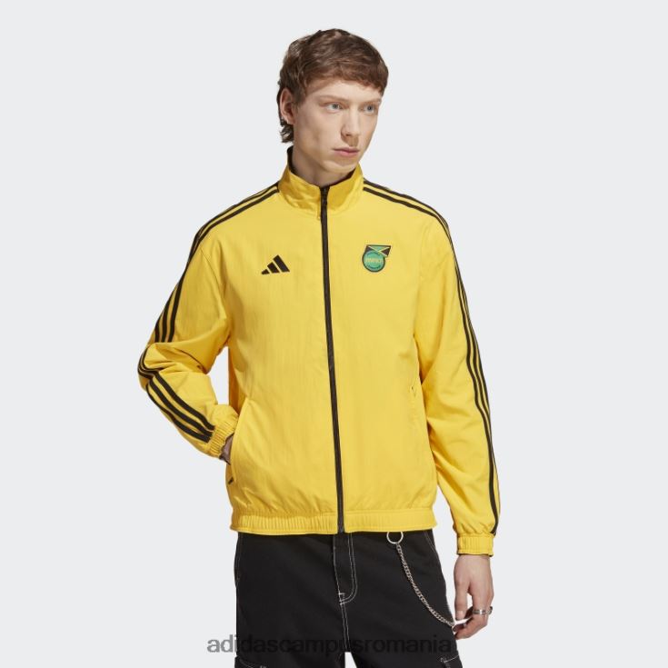 adidas campus romania sacou reversibil jamaica anthem adidas auriu bărbați auriu/negru J266N26474