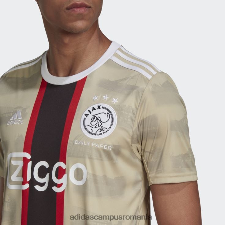 adidas campus romania savanna ajax amsterdam x daily paper 22/23 tricou al treilea bărbați savană J266N213385