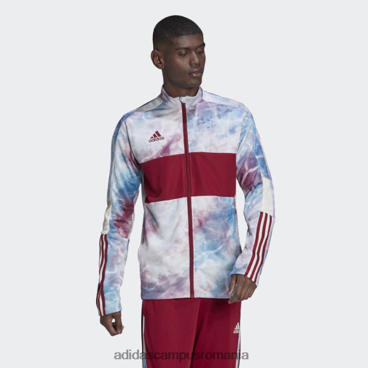 adidas campus romania tiro track top burgundy bărbați burgundy/app sky rush/alb J266N215295