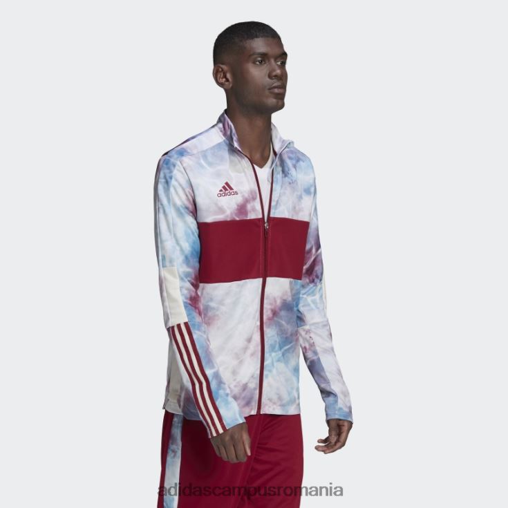 adidas campus romania tiro track top burgundy bărbați burgundy/app sky rush/alb J266N215295