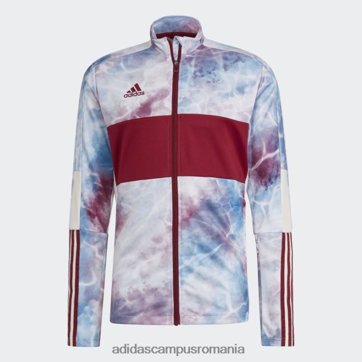adidas campus romania tiro track top burgundy bărbați burgundy/app sky rush/alb J266N215295