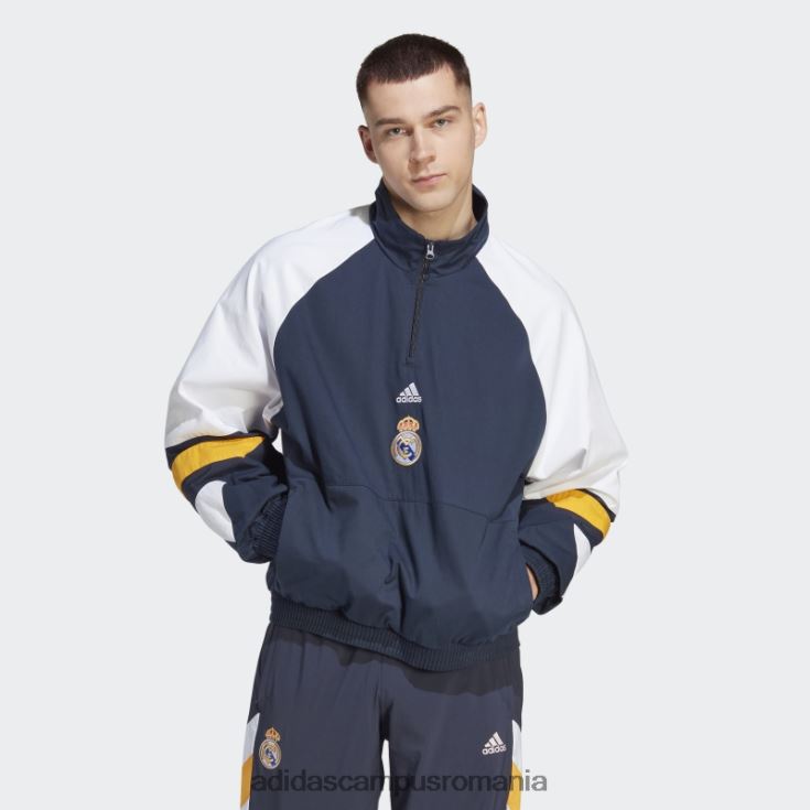 adidas campus romania top cu iconiță bleumarin real madrid bărbați marina de noapte J266N26023