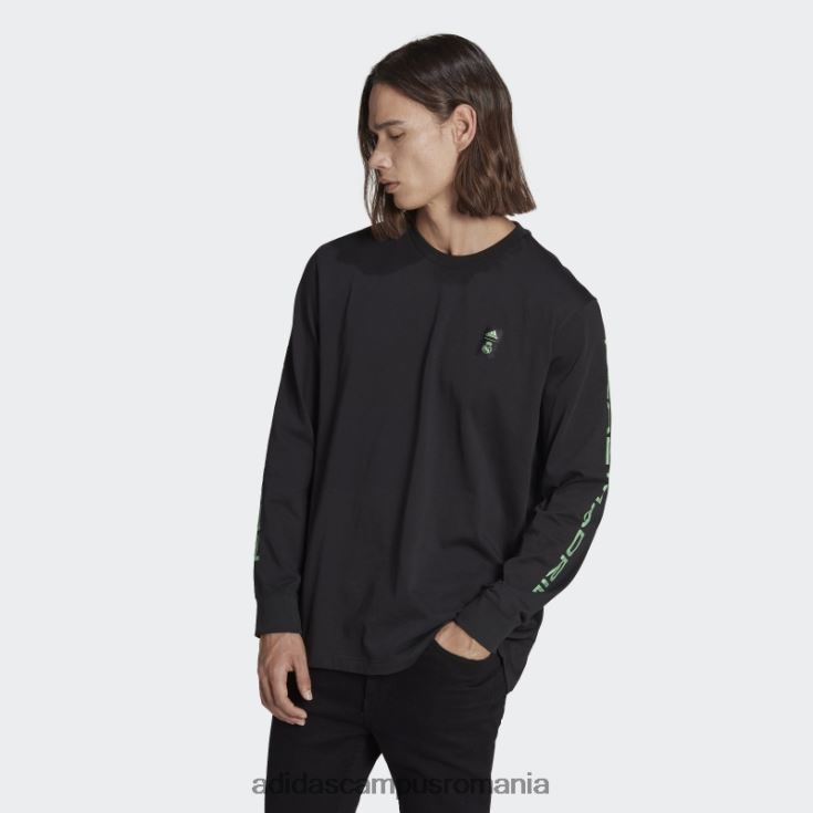 adidas campus romania top cu mânecă lungă real madrid tiro 21 lifestyler negru bărbați negru J266N214341