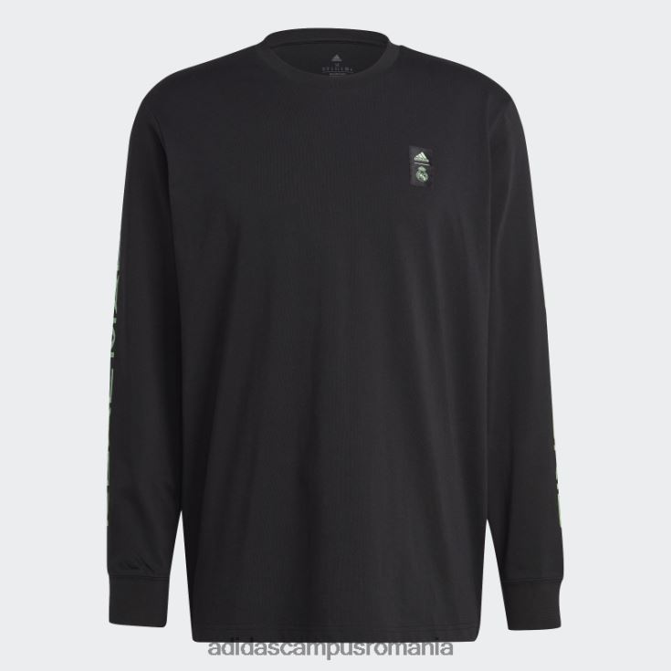 adidas campus romania top cu mânecă lungă real madrid tiro 21 lifestyler negru bărbați negru J266N214341