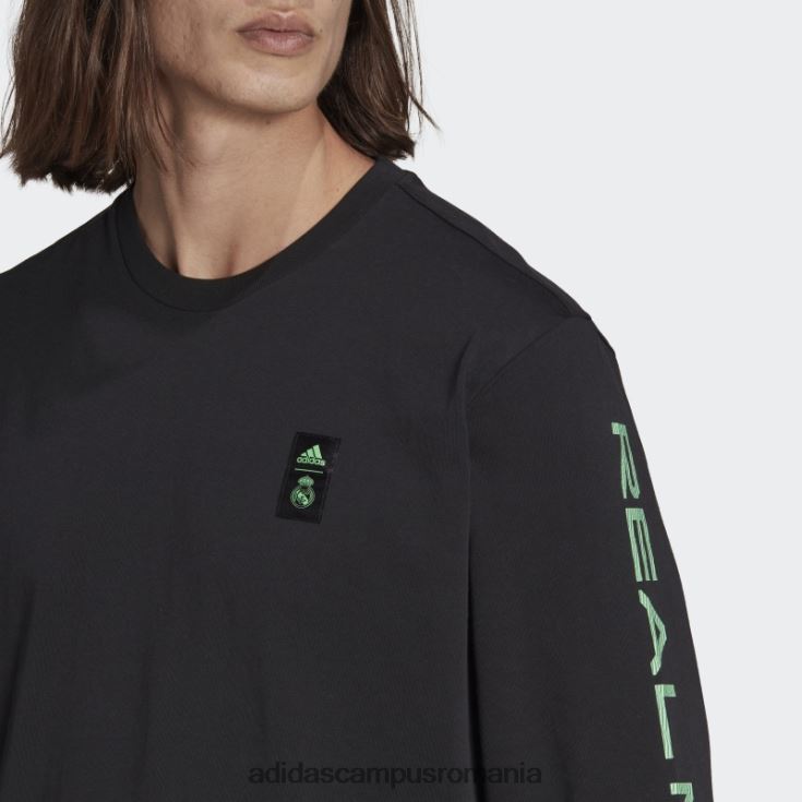 adidas campus romania top cu mânecă lungă real madrid tiro 21 lifestyler negru bărbați negru J266N214341