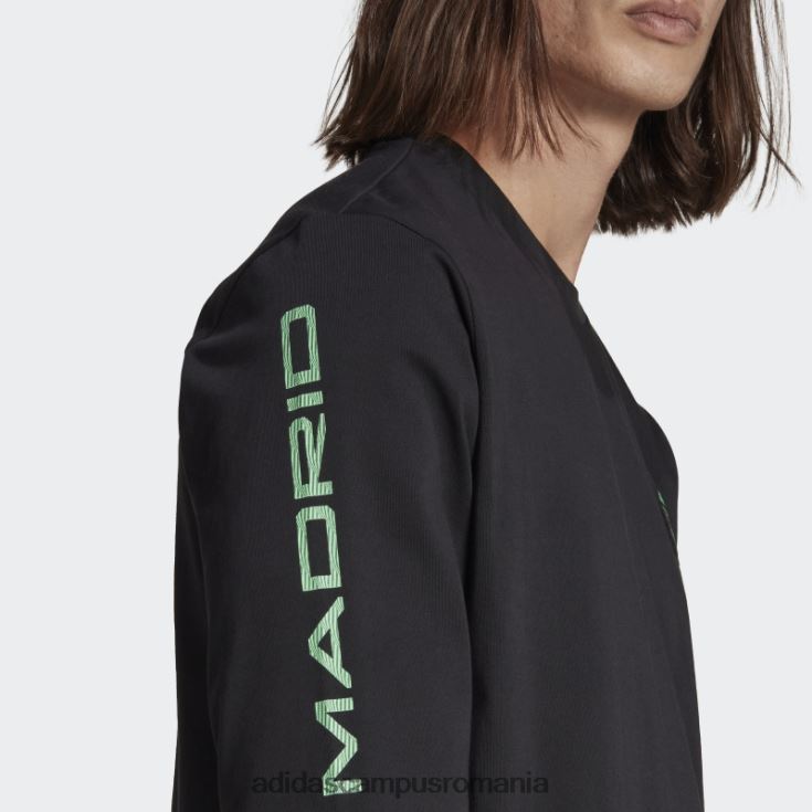 adidas campus romania top cu mânecă lungă real madrid tiro 21 lifestyler negru bărbați negru J266N214341
