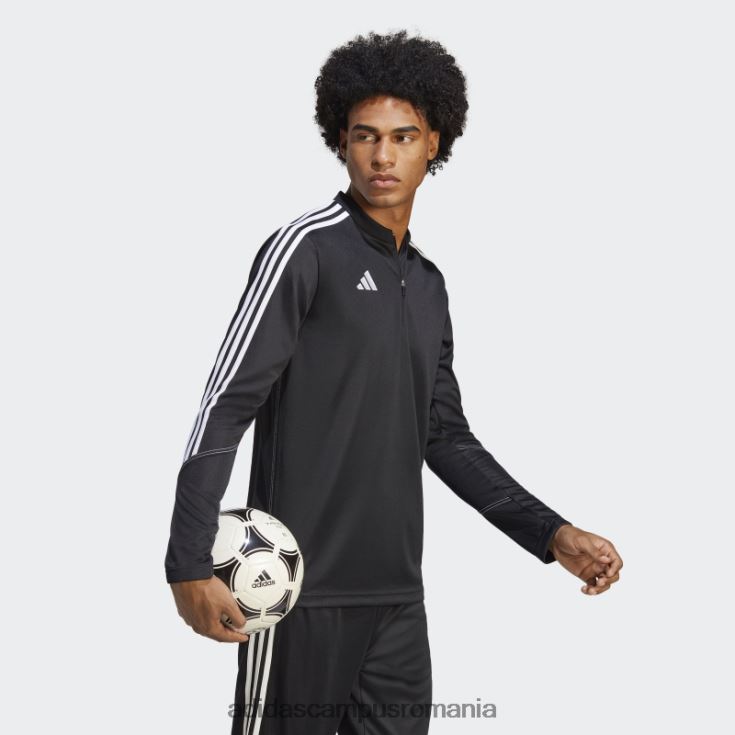 adidas campus romania top de antrenament club negru tiro 23 bărbați alb negru J266N213876