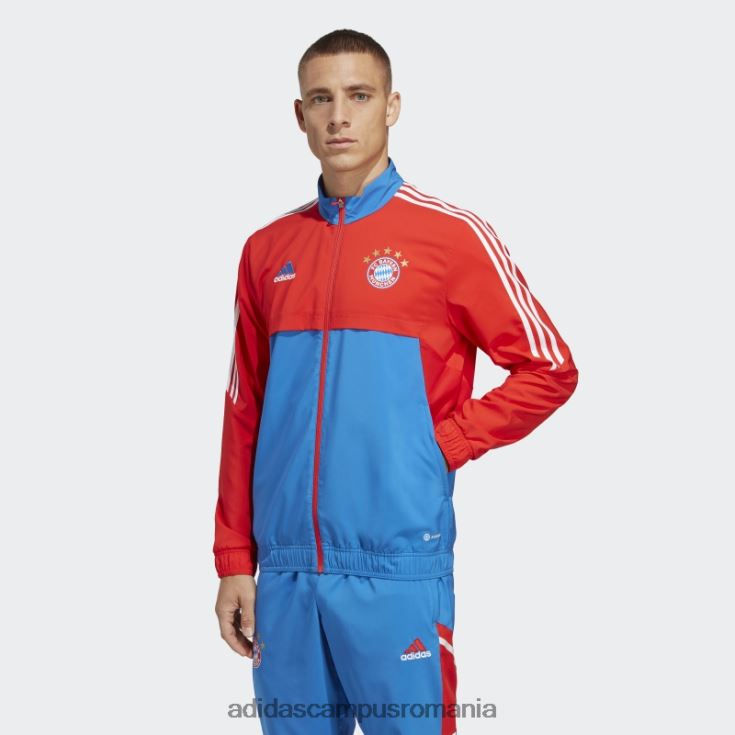 adidas campus romania top de prezentare fc bayern condivo 22 roșu bărbați roșu/regal J266N215214