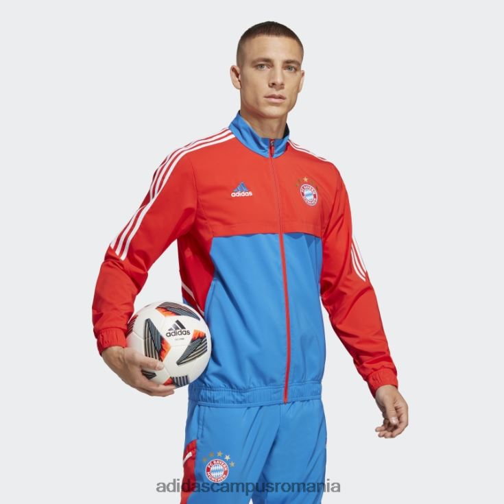adidas campus romania top de prezentare fc bayern condivo 22 roșu bărbați roșu/regal J266N215214