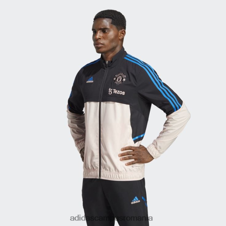 adidas campus romania top negru manchester united condivo 22 de prezentare bărbați negru/roz glacial J266N213438