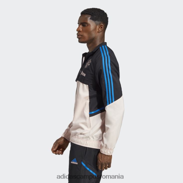 adidas campus romania top negru manchester united condivo 22 de prezentare bărbați negru/roz glacial J266N213438