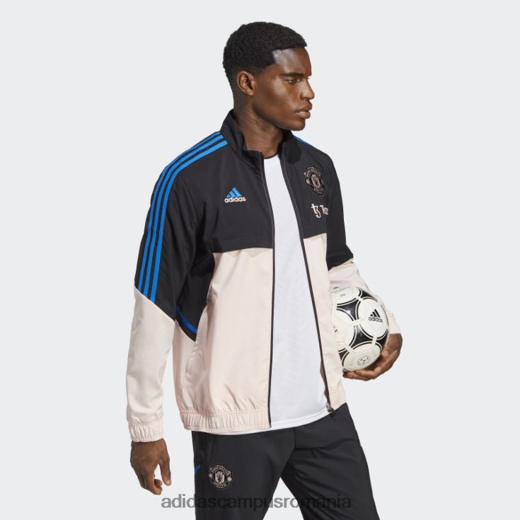 adidas campus romania top negru manchester united condivo 22 de prezentare bărbați negru/roz glacial J266N213438