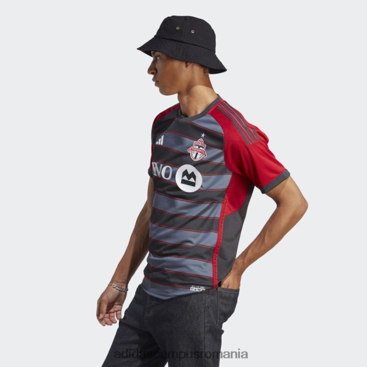 adidas campus romania toronto fc 23/24 home tricou autentic gri solid adidas bărbați gri/rosu solid J266N26312