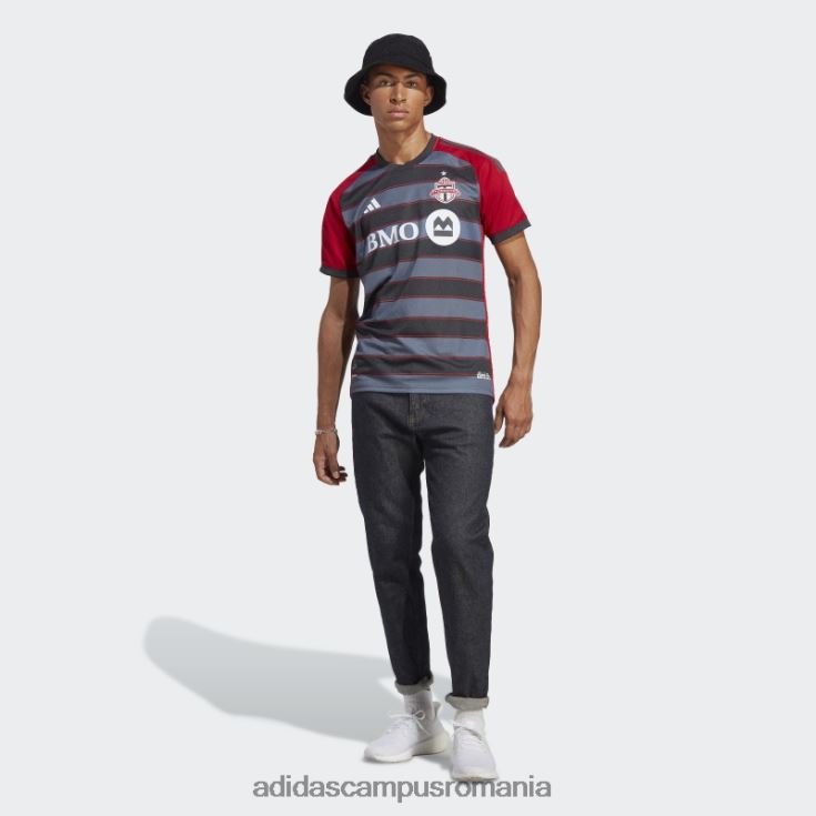 adidas campus romania toronto fc 23/24 home tricou autentic gri solid adidas bărbați gri/rosu solid J266N26312