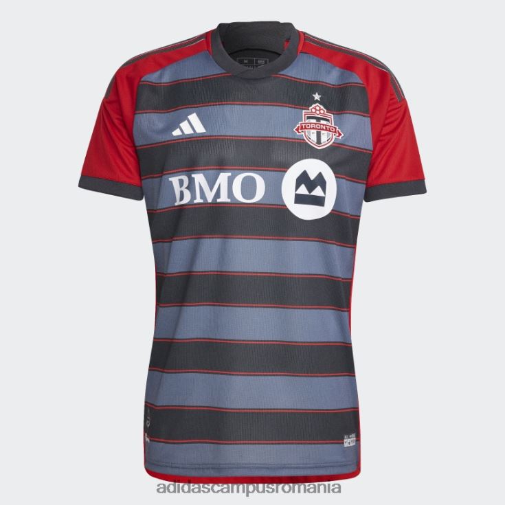 adidas campus romania toronto fc 23/24 home tricou autentic gri solid adidas bărbați gri/rosu solid J266N26312