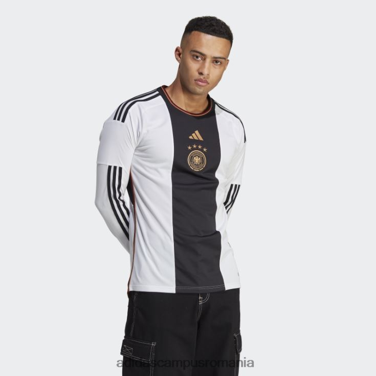 adidas campus romania tricou acasă cu mânecă lungă germania 22 alb adidas bărbați alb J266N21170