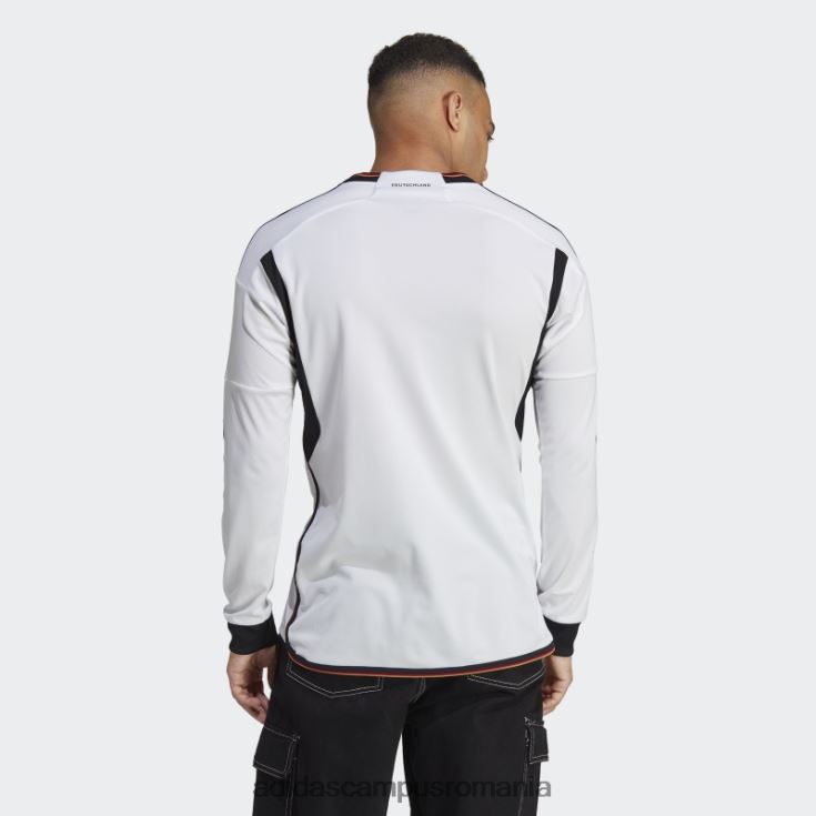 adidas campus romania tricou acasă cu mânecă lungă germania 22 alb adidas bărbați alb J266N21170