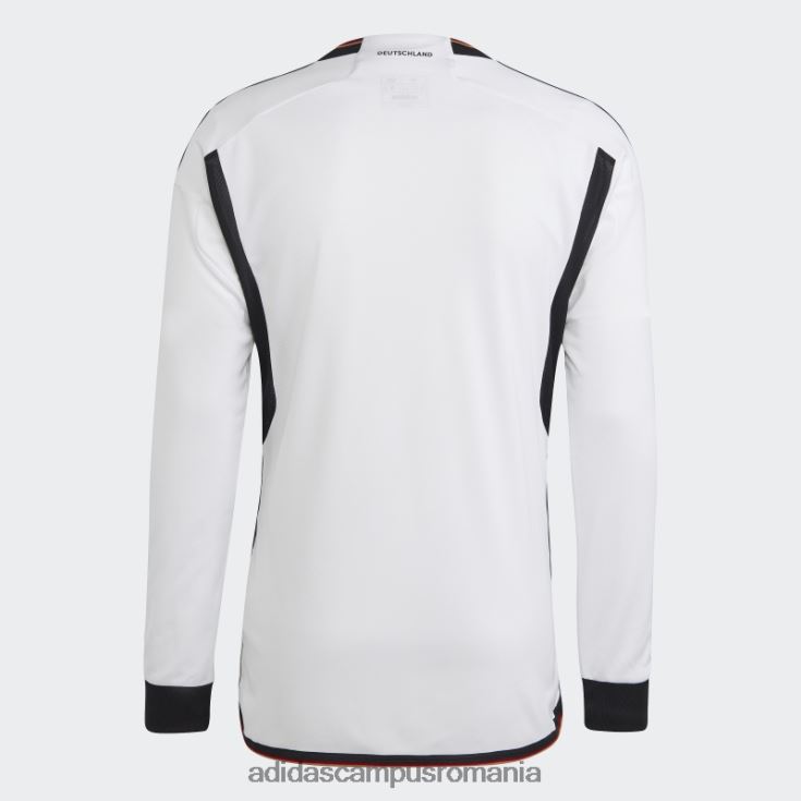 adidas campus romania tricou acasă cu mânecă lungă germania 22 alb adidas bărbați alb J266N21170